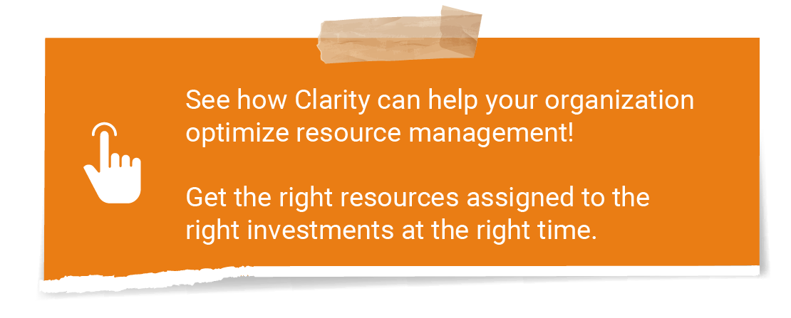 Banner for Clarity emphasizing resource management and investment optimization.